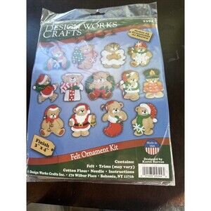 Design Works Crafts Felt Ornament Kit 5394 13 Bears